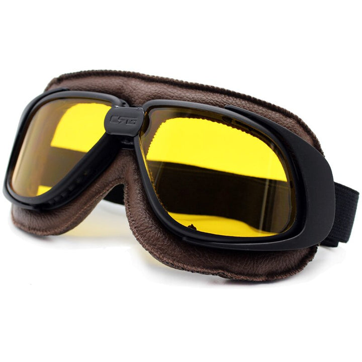 Moto Vintage Pilot Glasses - Blue Force Sports