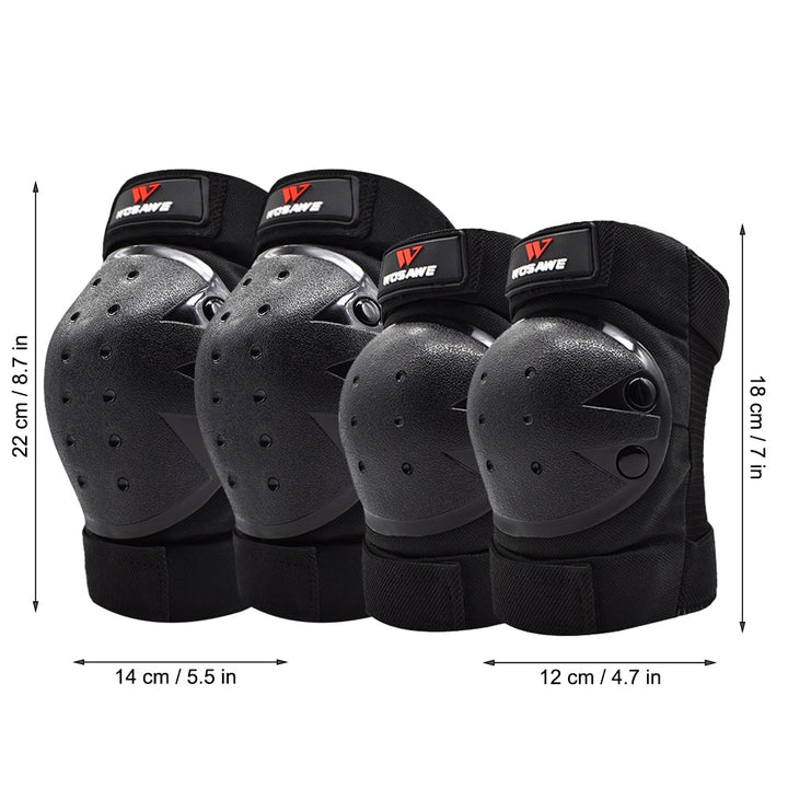 Motorcycle Knee Elbow Pads - Blue Force Sports