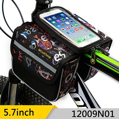 Colorful Cycling Front Frame Tube Bag - Blue Force Sports