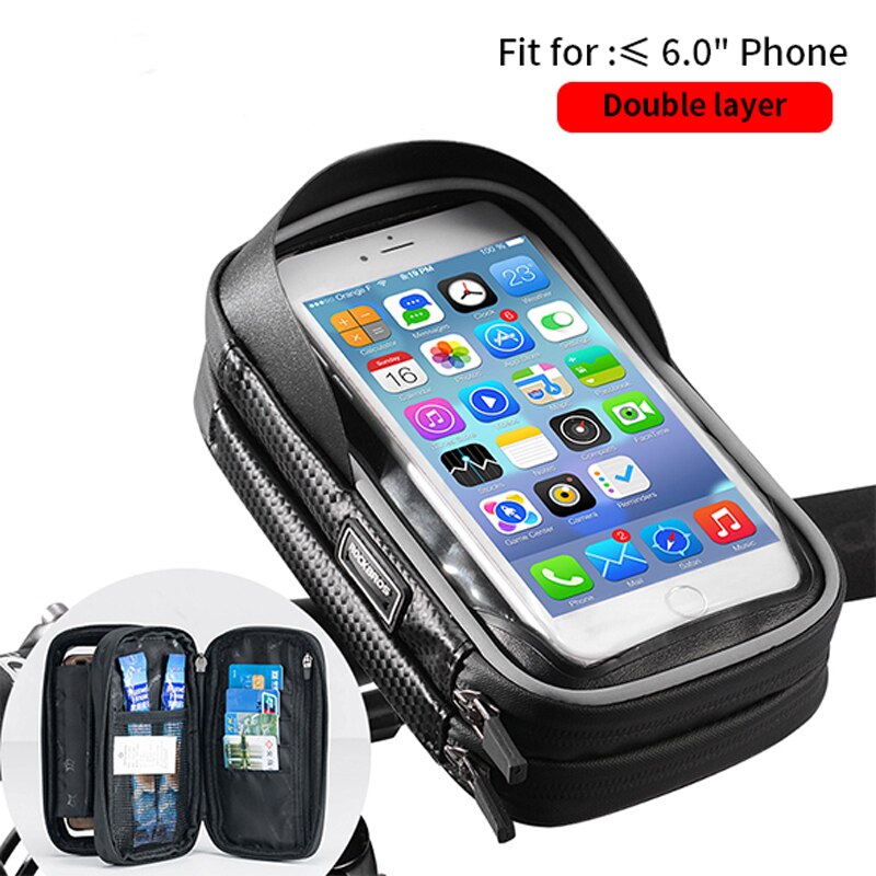 Comfortable Colorful Bicycle Bag with Phone Holder - Blue Force Sports