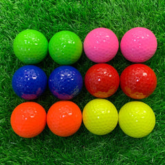 Colored Practice Golf Balls 12 pcs Set