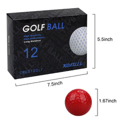 Colored Practice Golf Balls 12 pcs Set