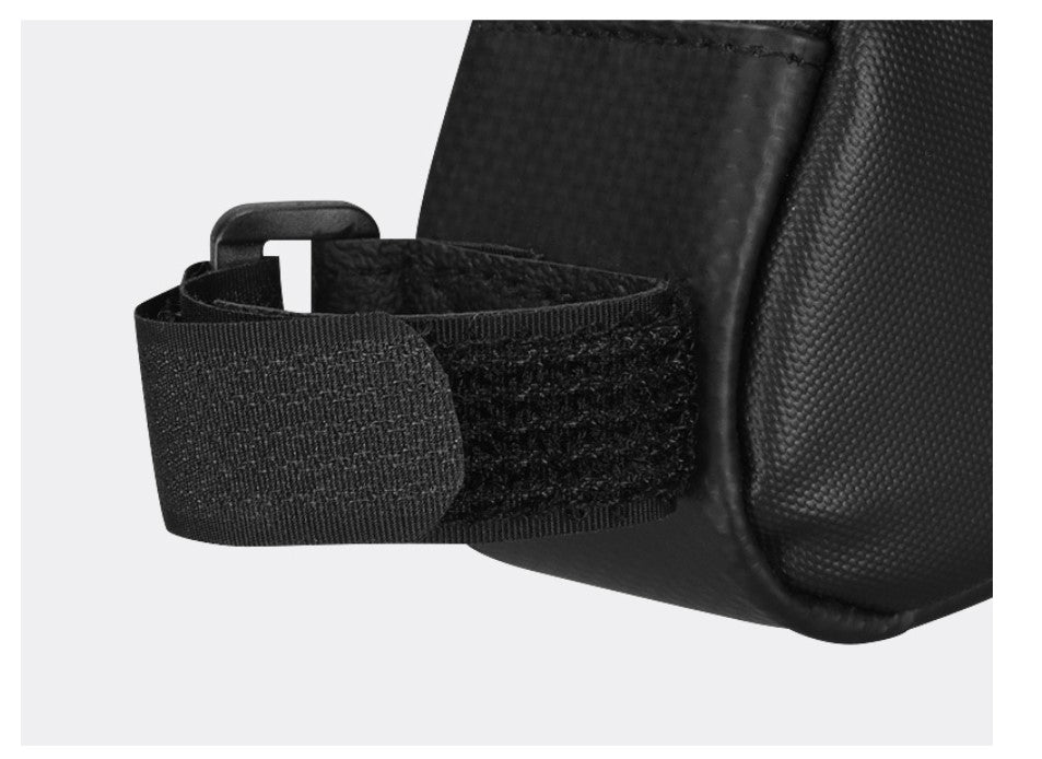 Solid Black Design Top Tube Bag - Blue Force Sports