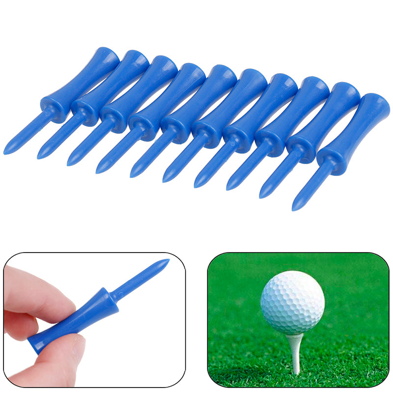 Blue Plastic Golf Tees 50 pcs Set - Blue Force Sports