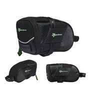 Waterproof Reflective Nylon Bicycle Saddle Bag - Blue Force Sports