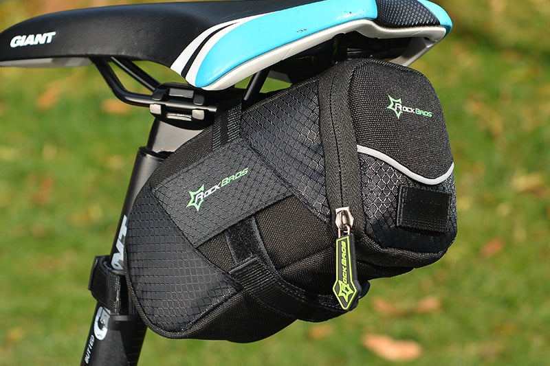 Waterproof Reflective Nylon Bicycle Saddle Bag - Blue Force Sports