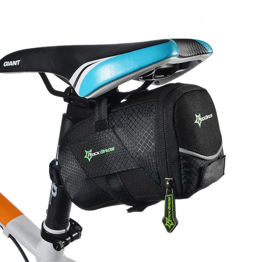 Waterproof Reflective Nylon Bicycle Saddle Bag - Blue Force Sports