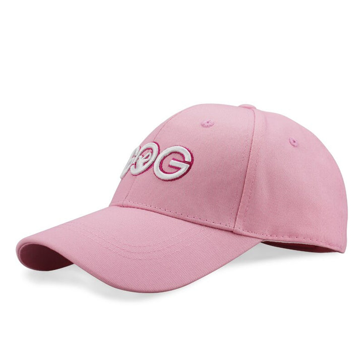 Women's Pink Cotton Golf Cap with Letter Embroidery - Blue Force Sports