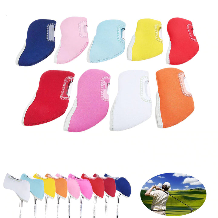 Protective Golf Iron Head Covers 10 pcs Set - Blue Force Sports
