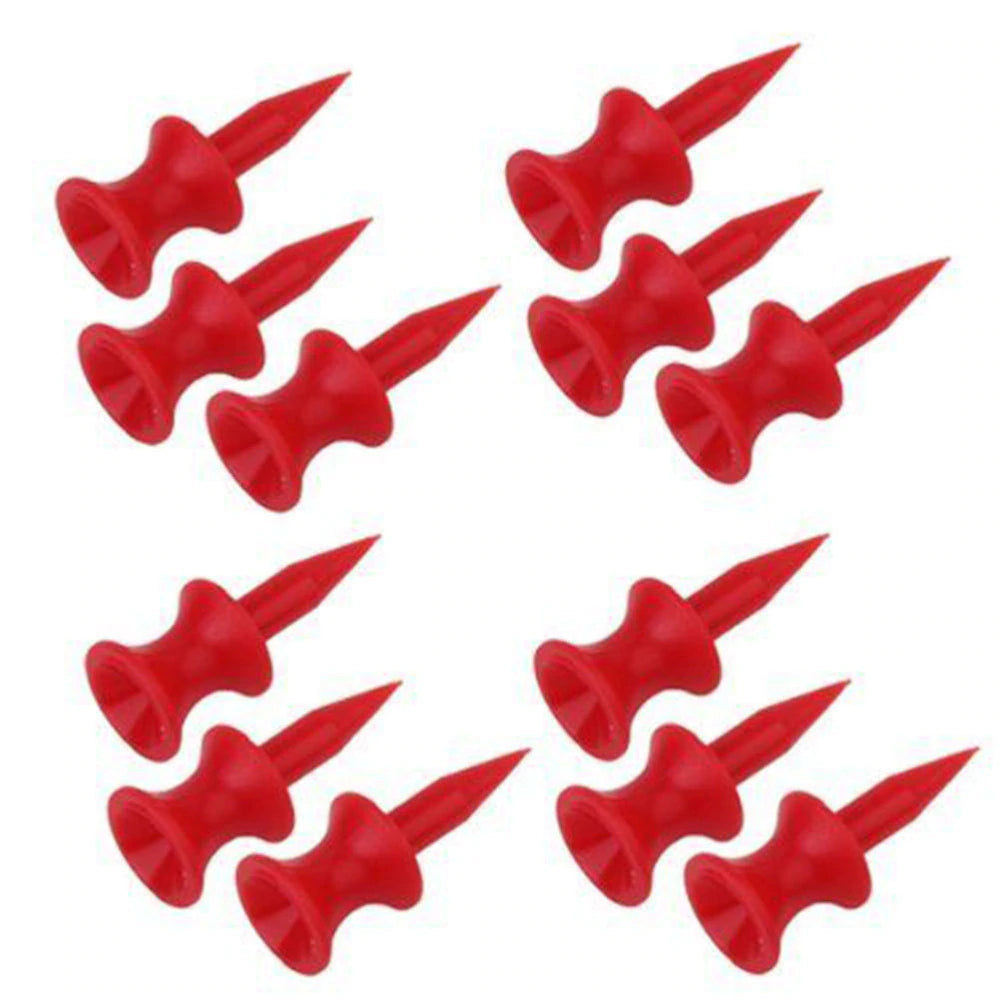 Red Plastic Golf Tees 100 pcs Set