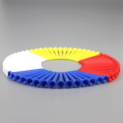 Colorful PE Plastic Golf Ball Tees 50 pcs Set - Blue Force Sports