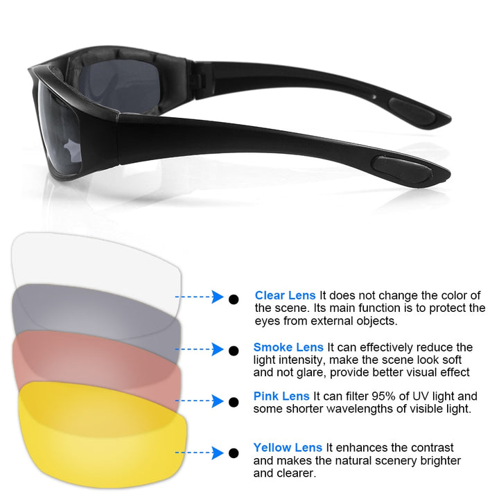 Outdoor Sports Motorcycle Glasses - Blue Force Sports