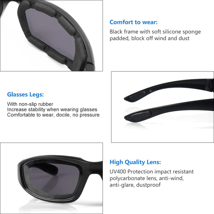 Outdoor Sports Motorcycle Glasses - Blue Force Sports