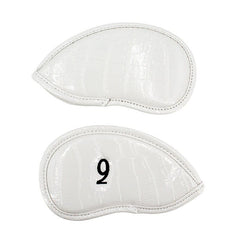 Crocodile Patterned PU Golf Club Head Covers 12 pcs Set