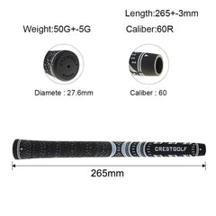 Colorful Carbon Yarn Golf Grips 10 pcs Set