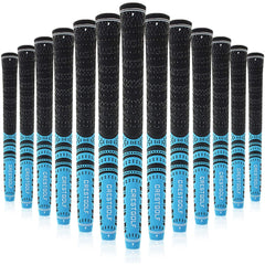 Colorful Carbon Yarn Golf Grips 10 pcs Set - Blue Force Sports