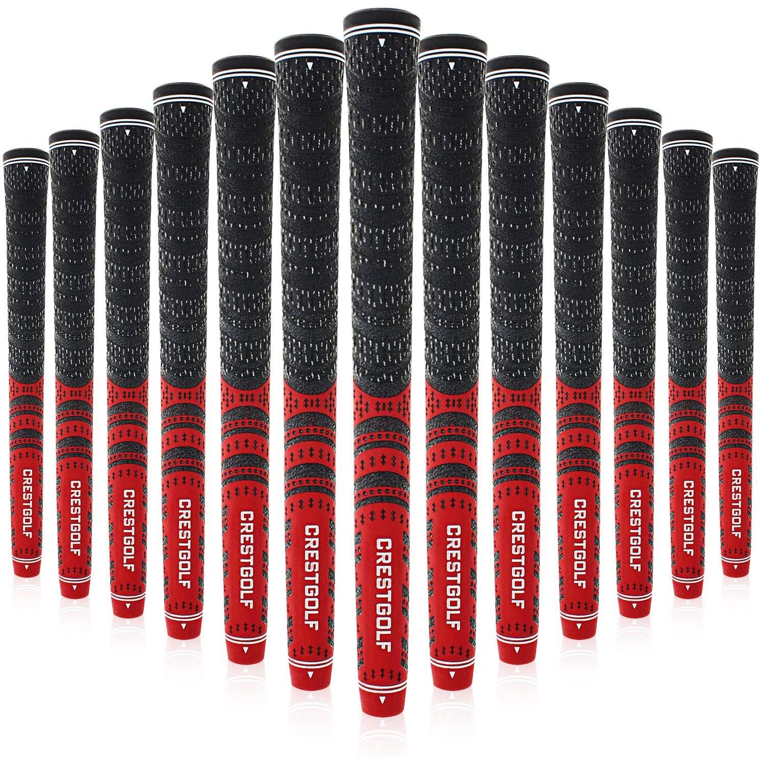 Colorful Carbon Yarn Golf Grips 10 pcs Set - Blue Force Sports