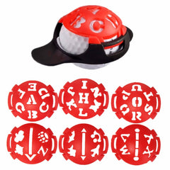 Alphabetic Golf Ball Marker Template