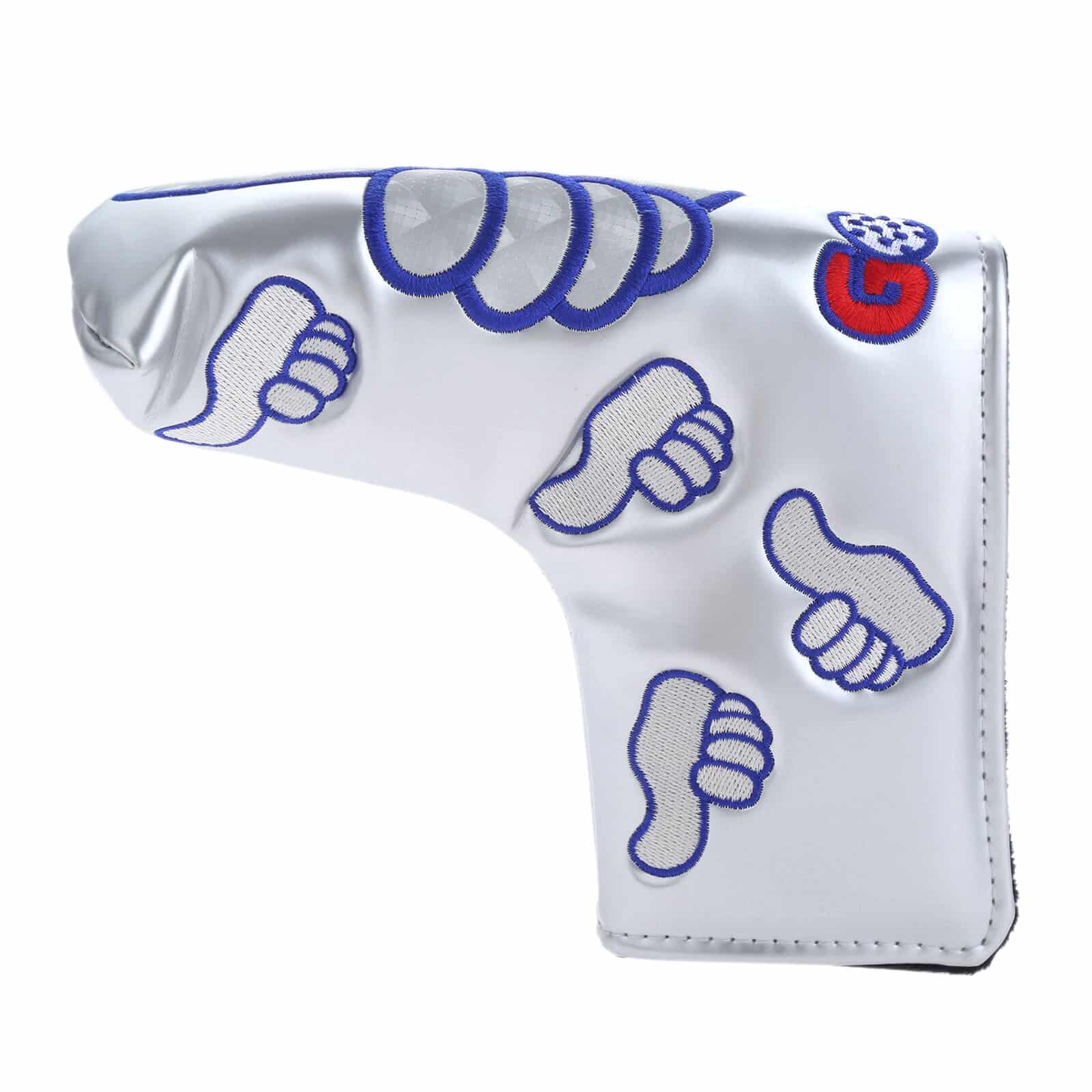 Great Thumb Patterned PU Leather Golf Club Head Cover - Blue Force Sports