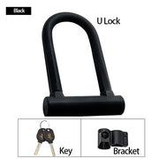 Anti-Theft Bicycle U Lock - Blue Force Sports