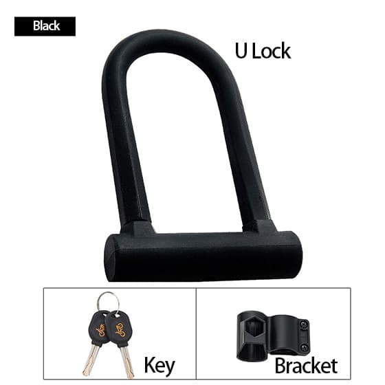 Anti-Theft Bicycle U Lock - Blue Force Sports