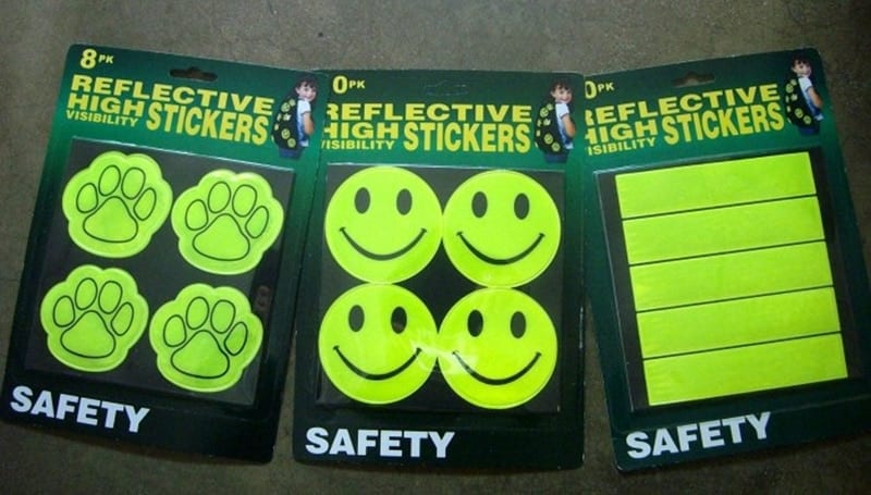 Bright Fluorescent Safety Cycling Reflective Stickers - Blue Force Sports