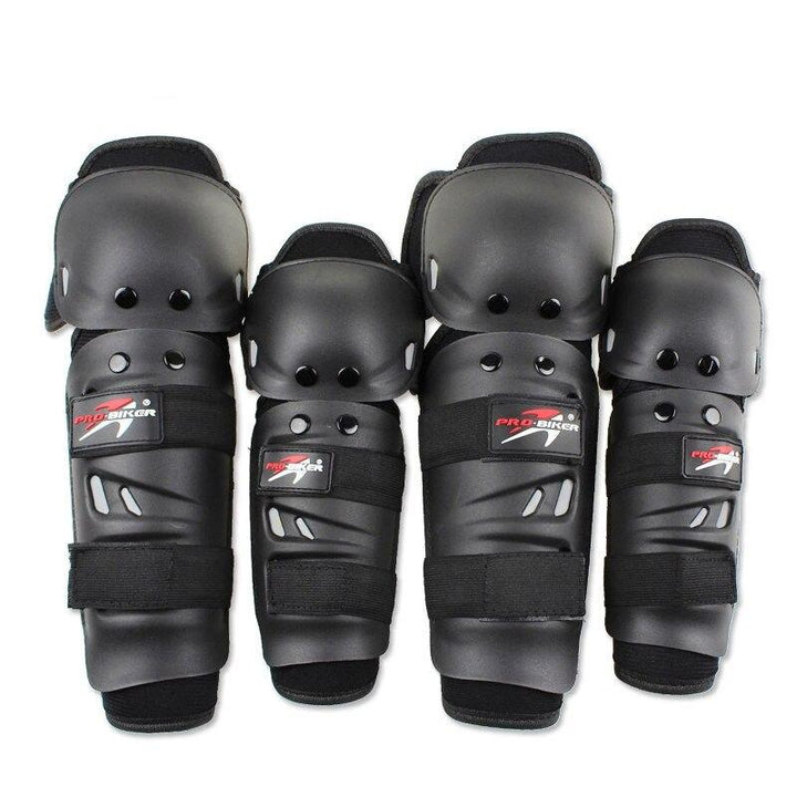 Professional Motorcycle Knee Elbow Protection Set - Blue Force Sports