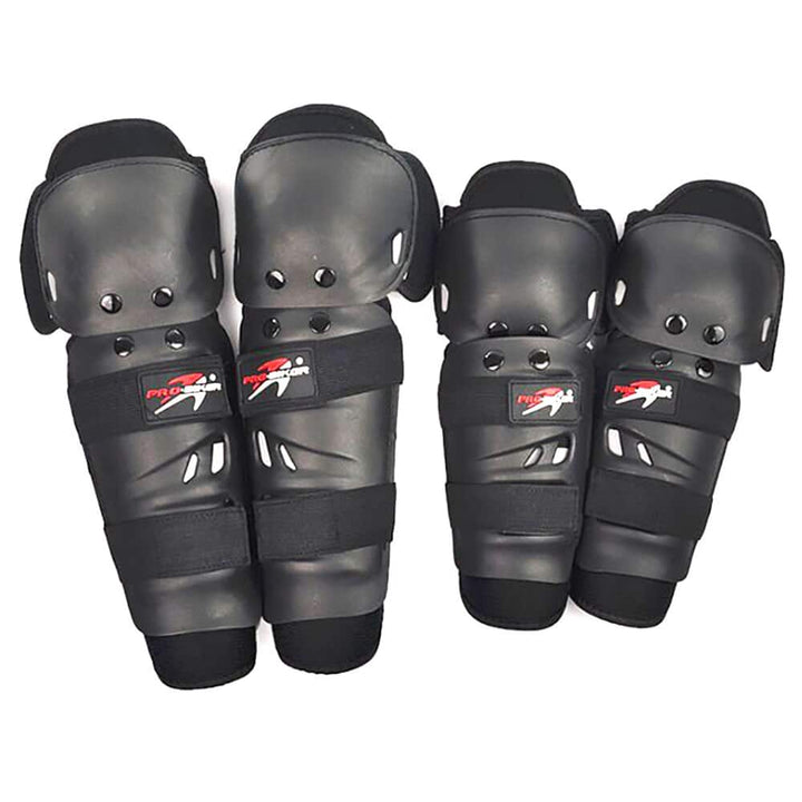 Professional Motorcycle Knee Elbow Protection Set - Blue Force Sports