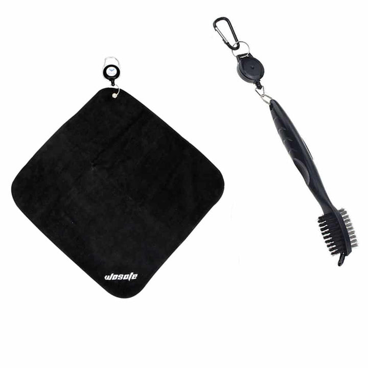 Golf Club Cleaning Towel / Brush Kit - Blue Force Sports