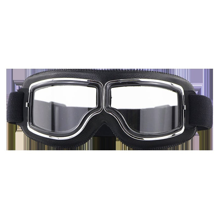 Motorcycle Retro Style Goggles - Blue Force Sports