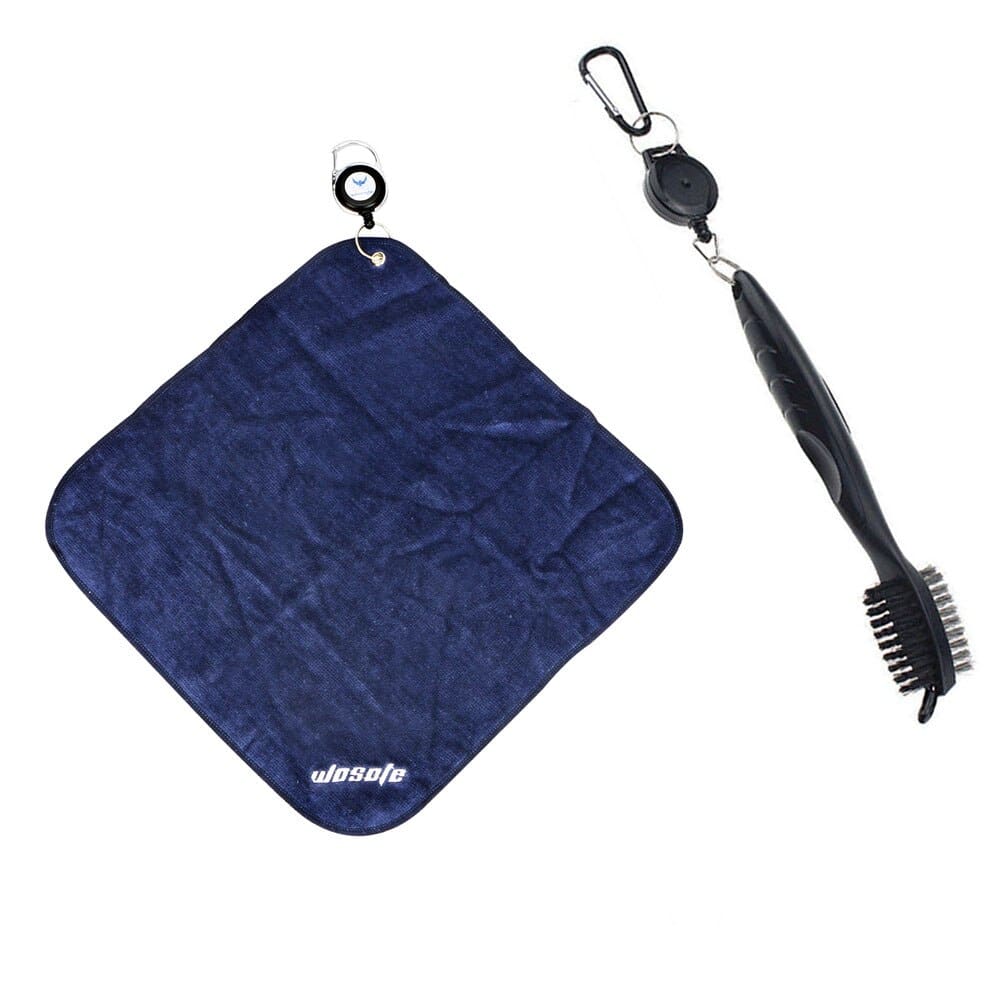 Golf Club Cleaning Towel / Brush Kit - Blue Force Sports