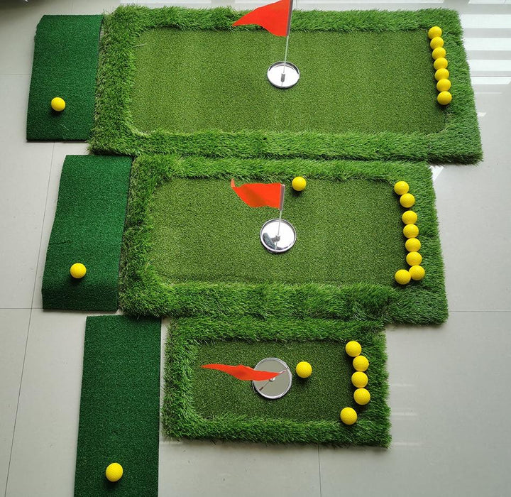Outdoor Green Artificial Grass Golf Floating Mat - Blue Force Sports