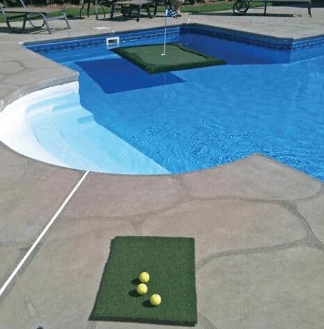 Outdoor Green Artificial Grass Golf Floating Mat - Blue Force Sports