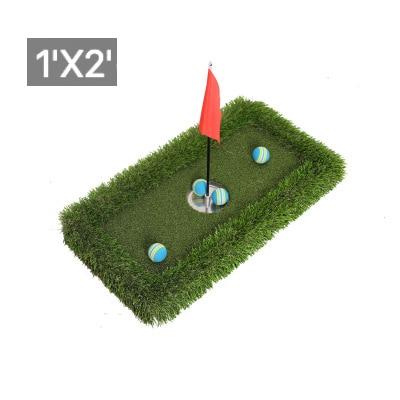 Outdoor Green Artificial Grass Golf Floating Mat - Blue Force Sports