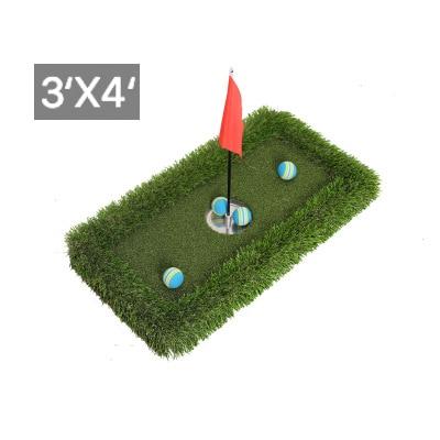 Outdoor Green Artificial Grass Golf Floating Mat - Blue Force Sports