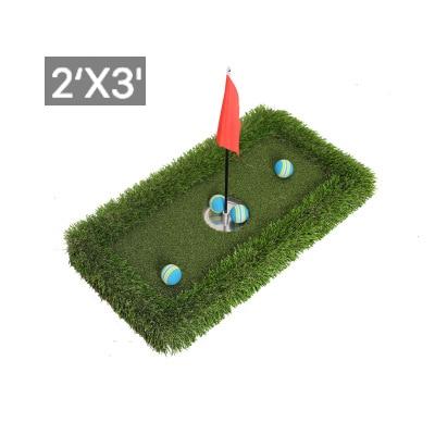 Outdoor Green Artificial Grass Golf Floating Mat - Blue Force Sports