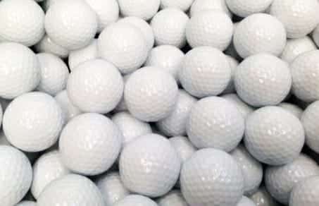 White Synthetic Rubber Golf Balls 10 pcs Set - Blue Force Sports