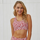 Polka Dot Women's Sports Bra - Blue Force Sports