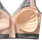 Front Zipper Cotton Bra for Women - Blue Force Sports