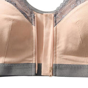 Front Zipper Cotton Bra for Women - Blue Force Sports
