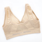 Breathable Hollow Out Padded Sports Bra - Blue Force Sports