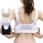 Breathable Hollow Out Padded Sports Bra - Blue Force Sports