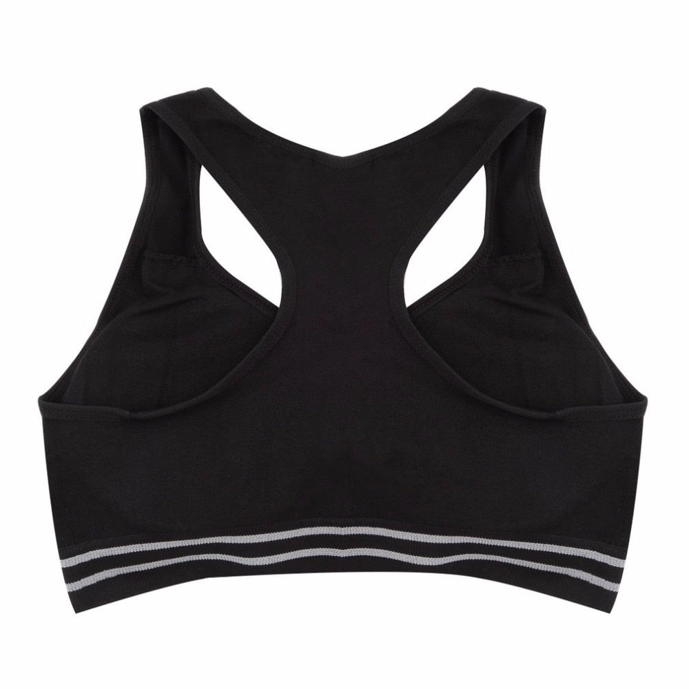 Seamless Padded Cotton Sports Bra - Blue Force Sports
