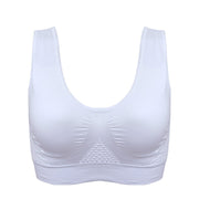Breathable Hollow Out Padded Sports Bra - Blue Force Sports