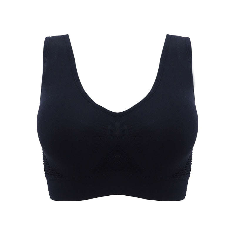 Breathable Hollow Out Padded Sports Bra