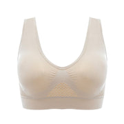 Breathable Hollow Out Padded Sports Bra - Blue Force Sports
