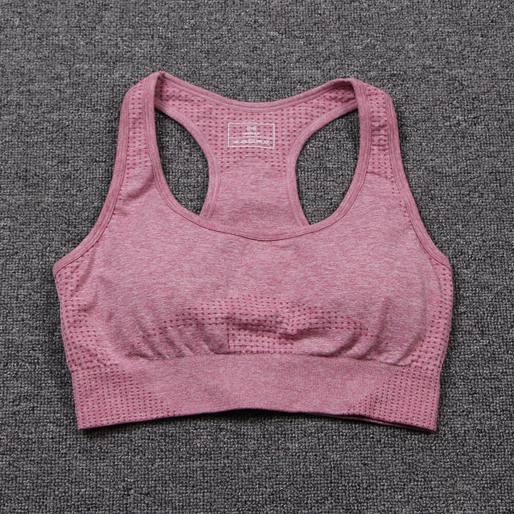 Women's Melange Color Sports Bra - Blue Force Sports