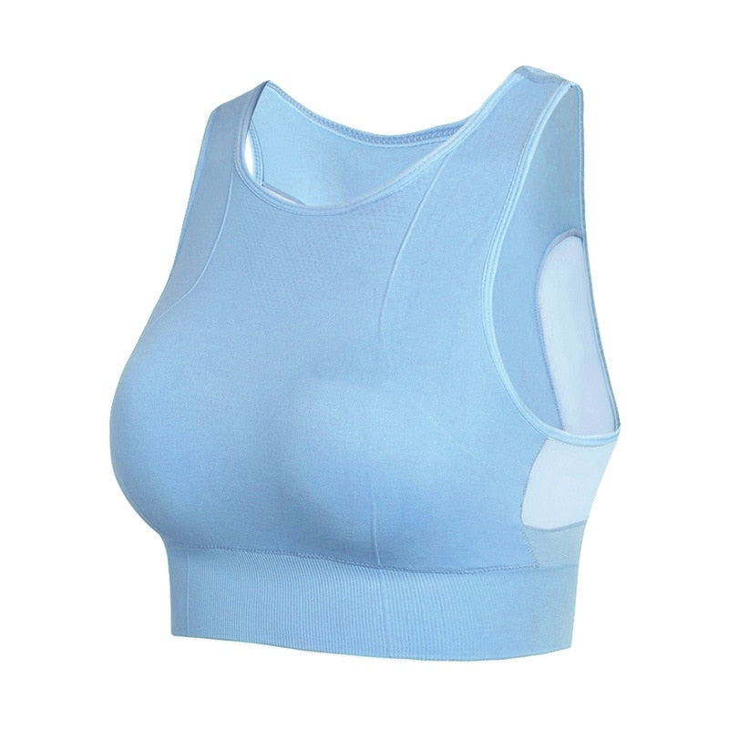 High Stretch Women's Sports Bra - Blue Force Sports