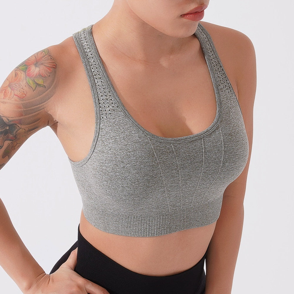 Solid Sports Bra for Women - Blue Force Sports