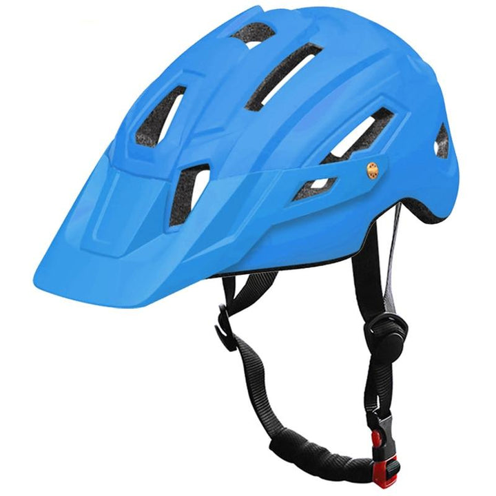 Safety Cycling Helmet with Visor - Blue Force Sports